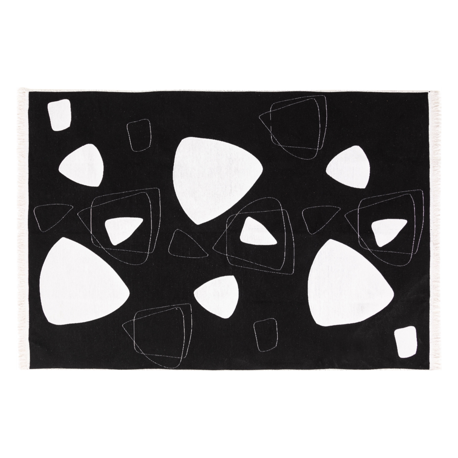 KELSEY ÇİFT TARAFLI HALI SİYAH 160X230