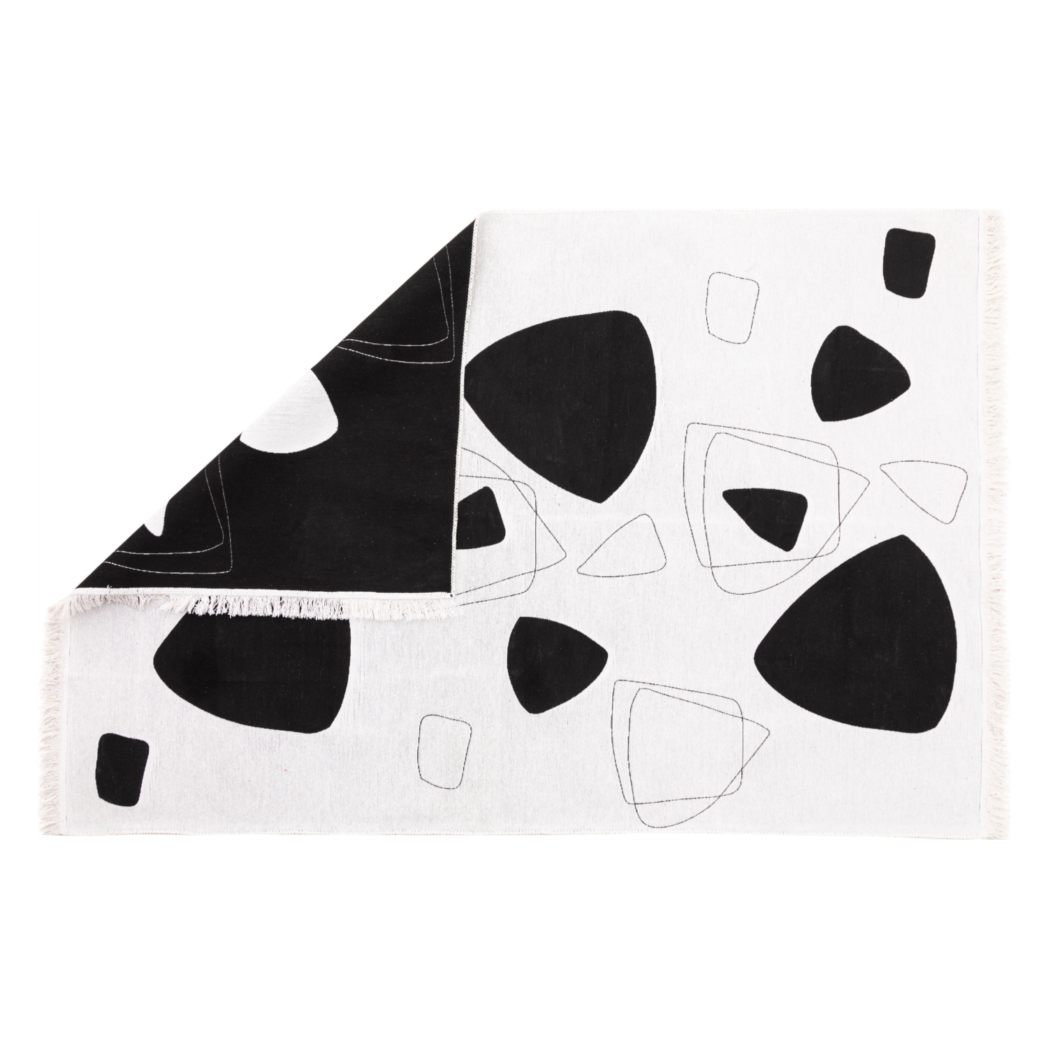 KELSEY ÇİFT TARAFLI HALI SİYAH 160X230