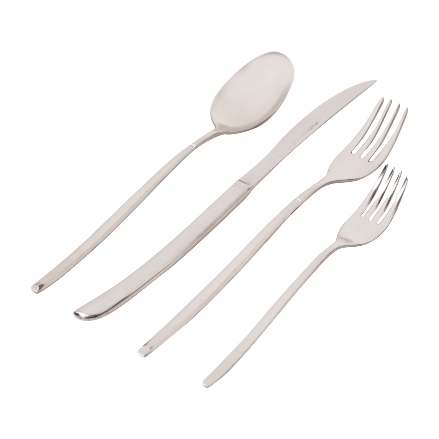 GRACE 24 PARÇA ÇATAL KAŞIK BIÇAK SETİ- MAT GÜMÜŞ