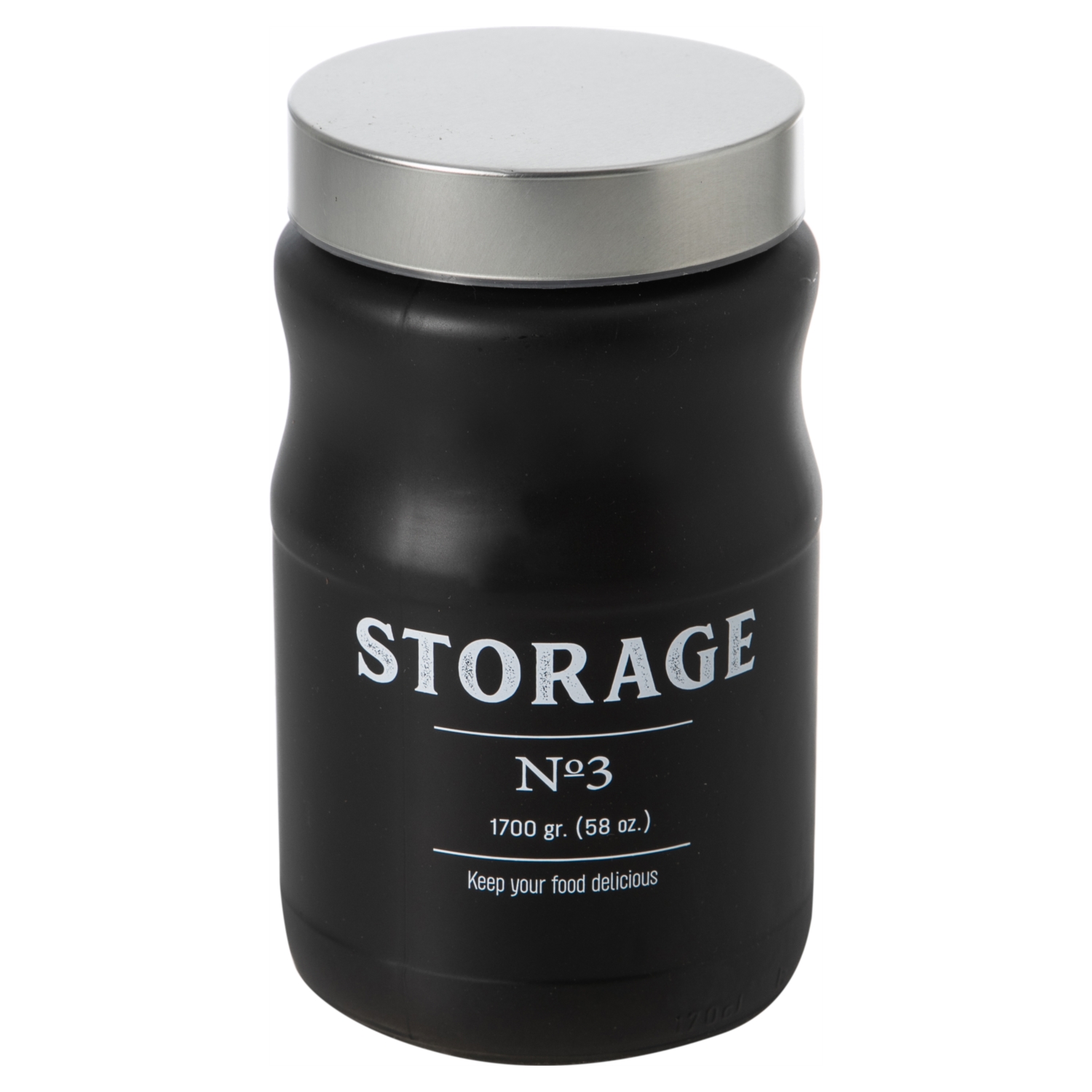 MONTANA SİYAH KAVANOZ NO3-1700ML