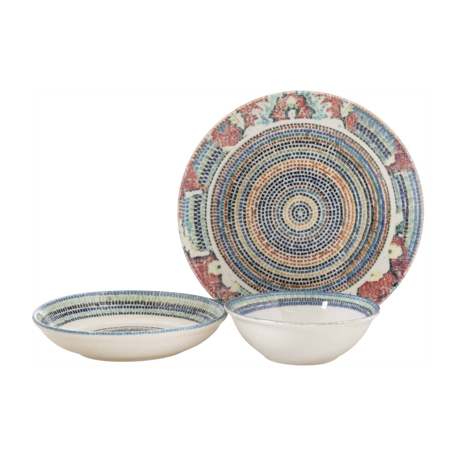 NEW AGE PORSELEN YEMEK TAKIMI 12 PARÇA -MOSAIC
