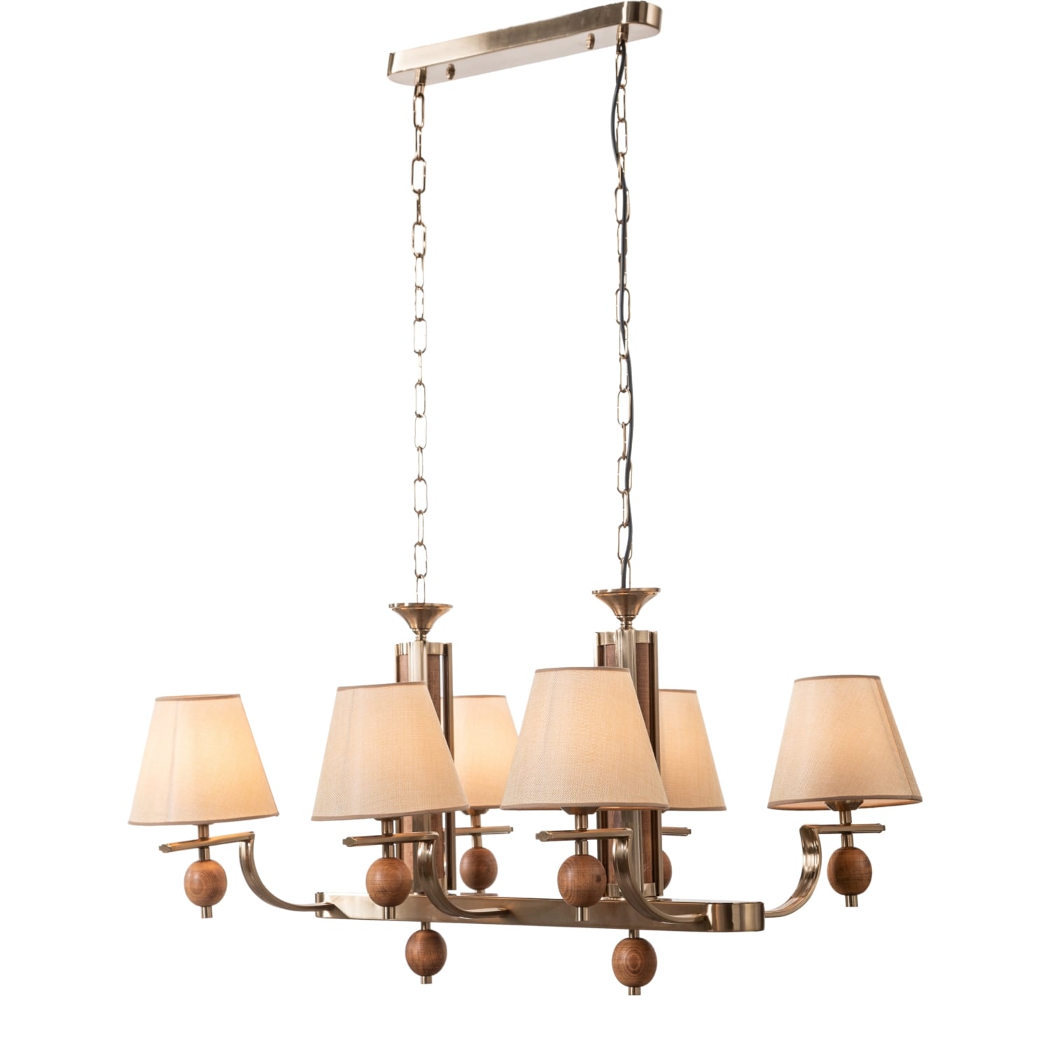 WOODEN 6'LI MASAÜSTÜ AVİZE