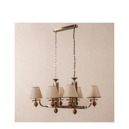  WOODEN 6'LI MASAÜSTÜ AVİZE