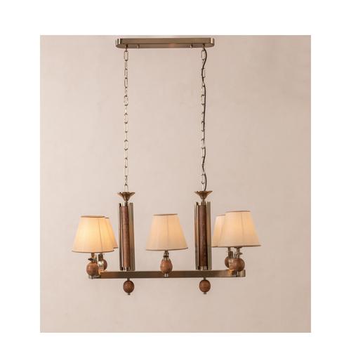  WOODEN 6'LI MASAÜSTÜ AVİZE