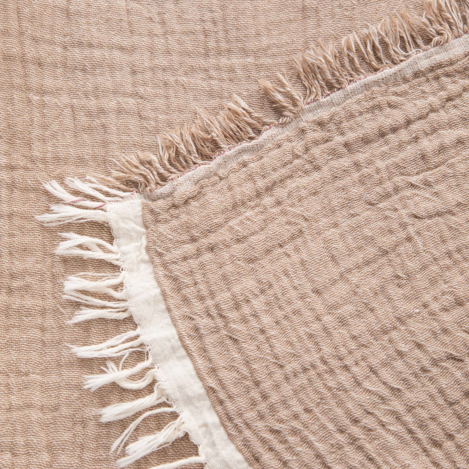 MÜSLİN PİKE EKRU BEJ ÇİFT K. 200X240