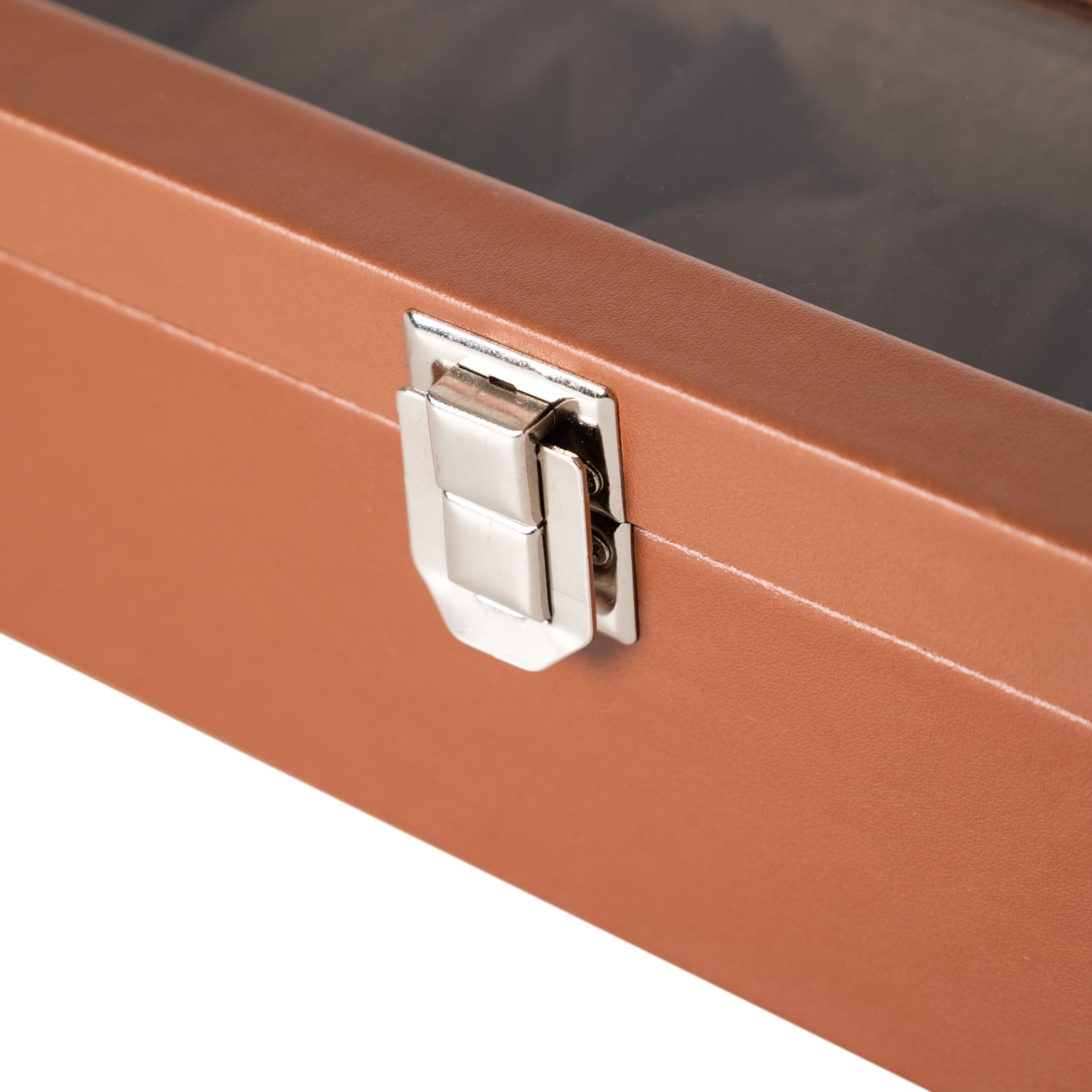 SAAT KUTUSU 5'Lİ ALCANTRA KAHVE