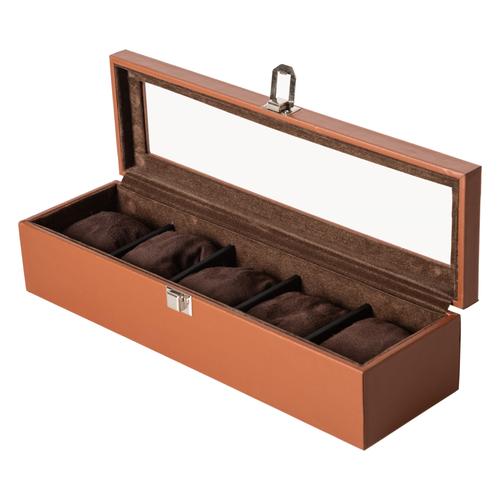  SAAT KUTUSU 5'Lİ ALCANTRA KAHVE