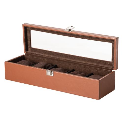  SAAT KUTUSU 5'Lİ ALCANTRA KAHVE