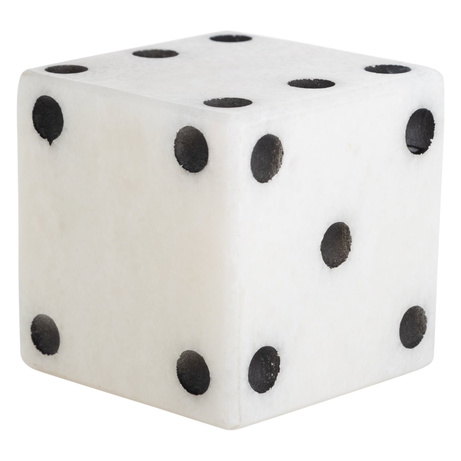 LUCKY DICE MERMER BİBLO BEYAZ 10X10 CM