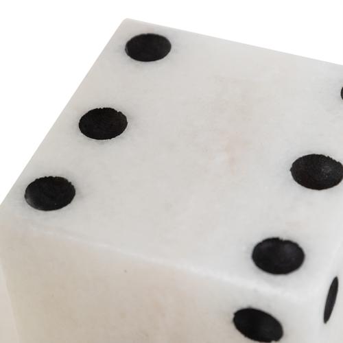  LUCKY DICE MERMER BİBLO BEYAZ 10X10 CM