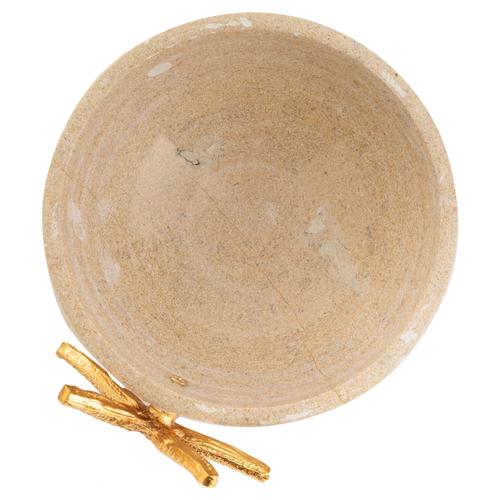  THEASDALE TRAVERTEN DEKORATİF KASE 15 CM