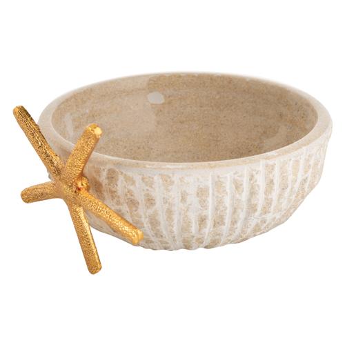  THEASDALE TRAVERTEN DEKORATİF KASE 15 CM