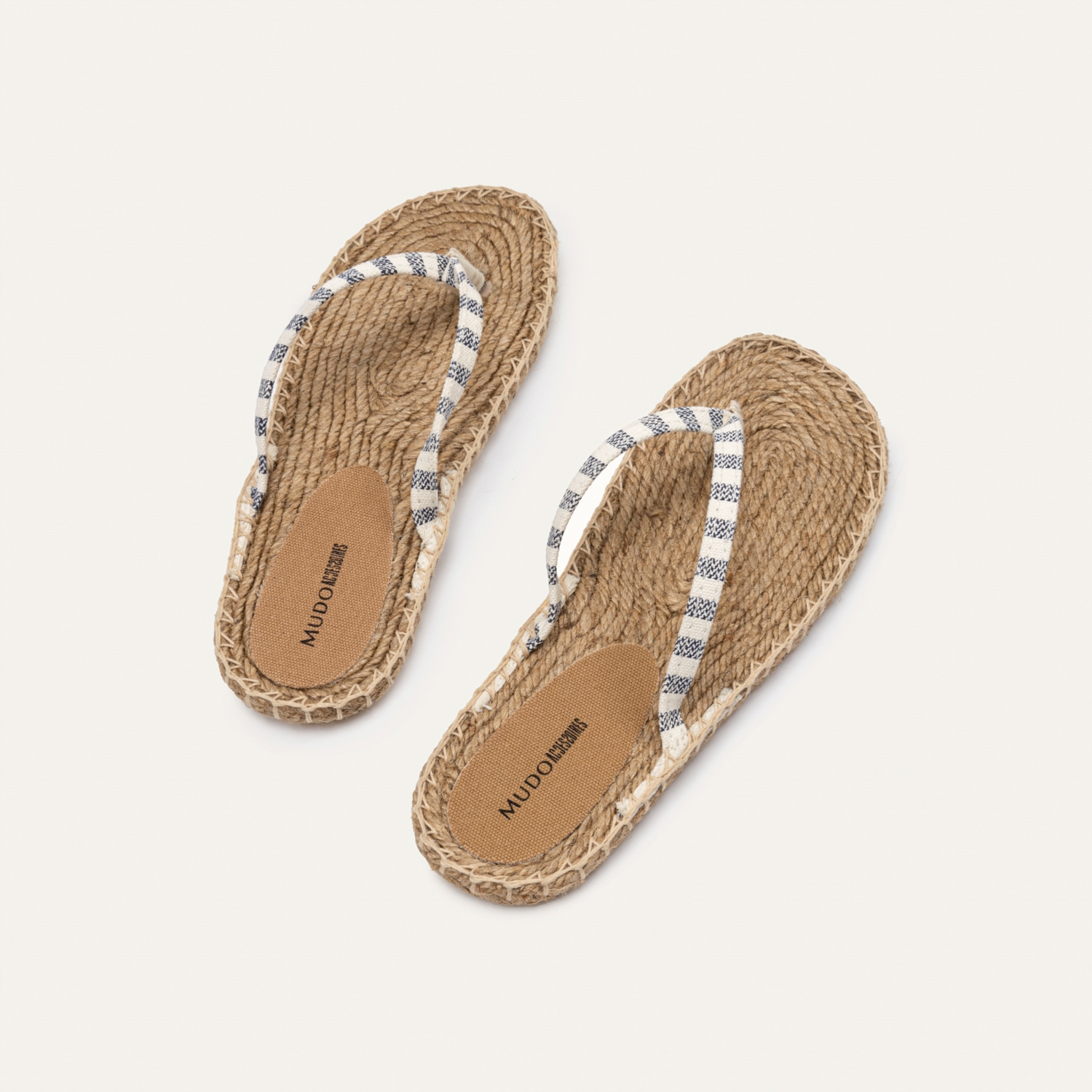 ÇİZGİLİ PARMAK ARASI KANVAS TERLİK