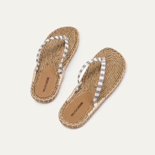  ÇİZGİLİ PARMAK ARASI KANVAS TERLİK