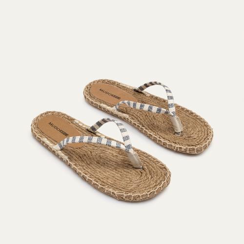  ÇİZGİLİ PARMAK ARASI KANVAS TERLİK