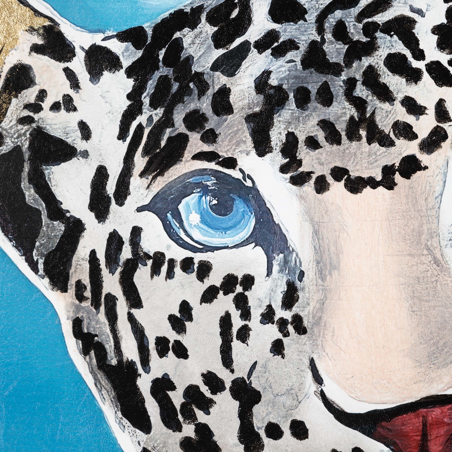 BLUE EYED TIGER YAĞLIBOYA TABLO 90X120 CM