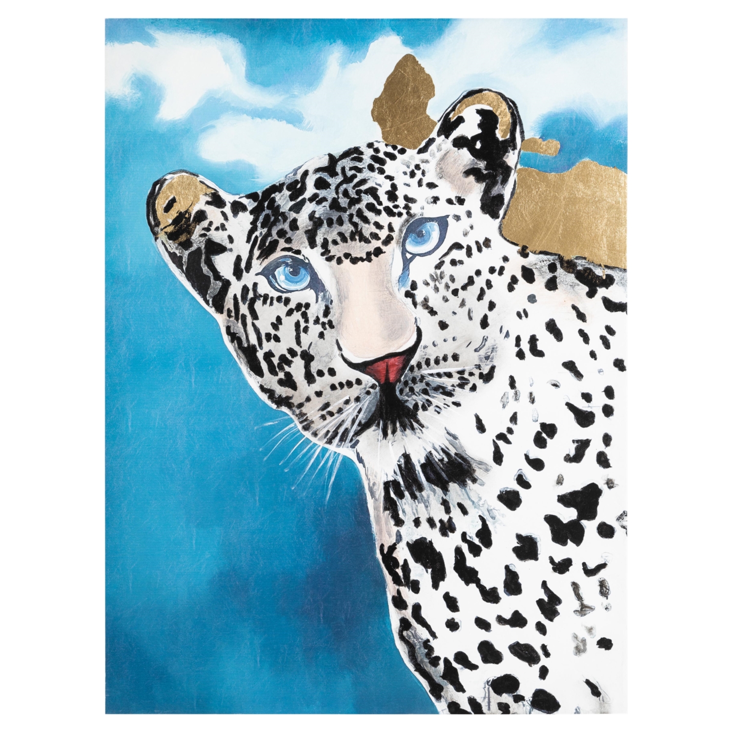 BLUE EYED TIGER YAĞLIBOYA TABLO 90X120 CM