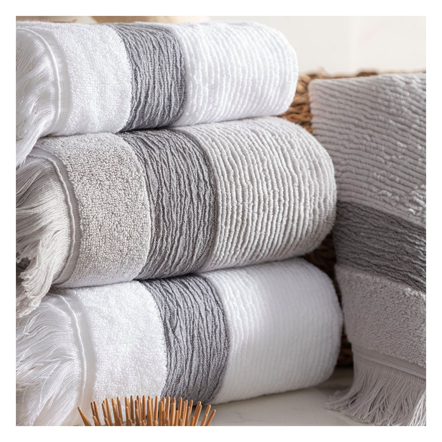 BORLA GRİ YÜZ HAVLUSU 50X80CM