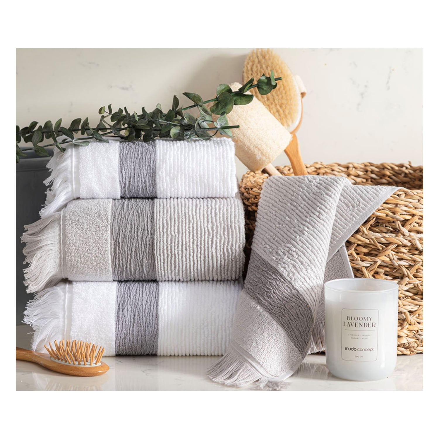 BORLA GRİ YÜZ HAVLUSU 50X80CM