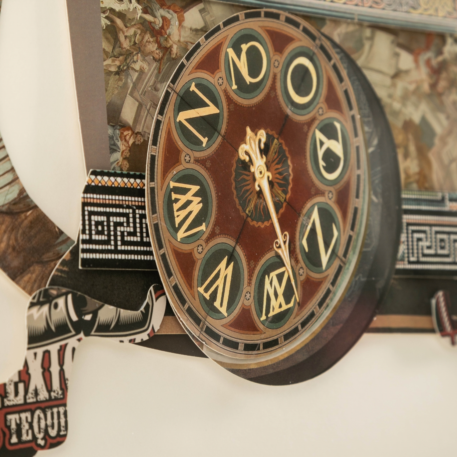 VINTAGE PHONE PANO ÇERÇEVELİ 60X60 CM