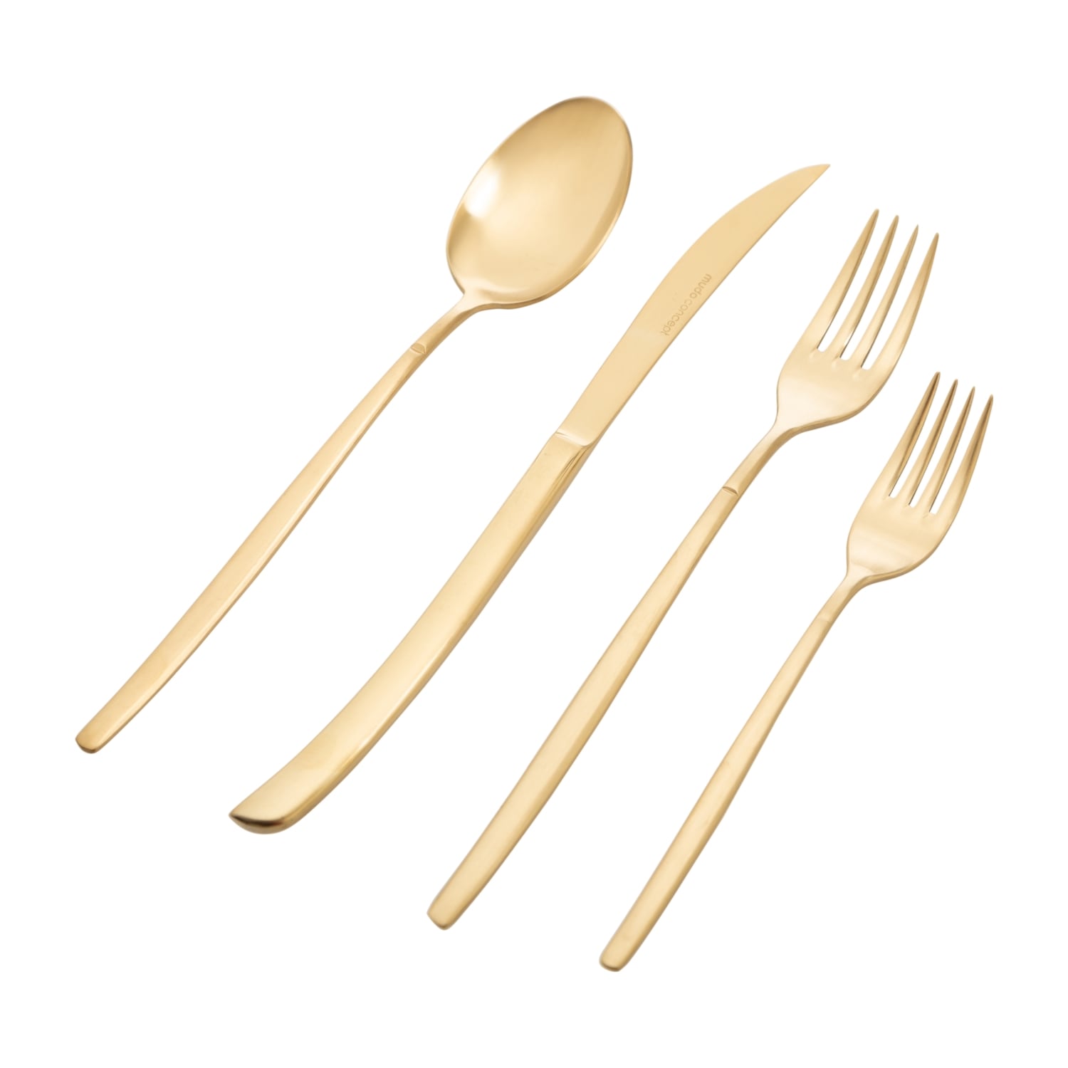 GRACE 24 PARÇA ÇATAL KAŞIK BIÇAK SETİ - MAT GOLD