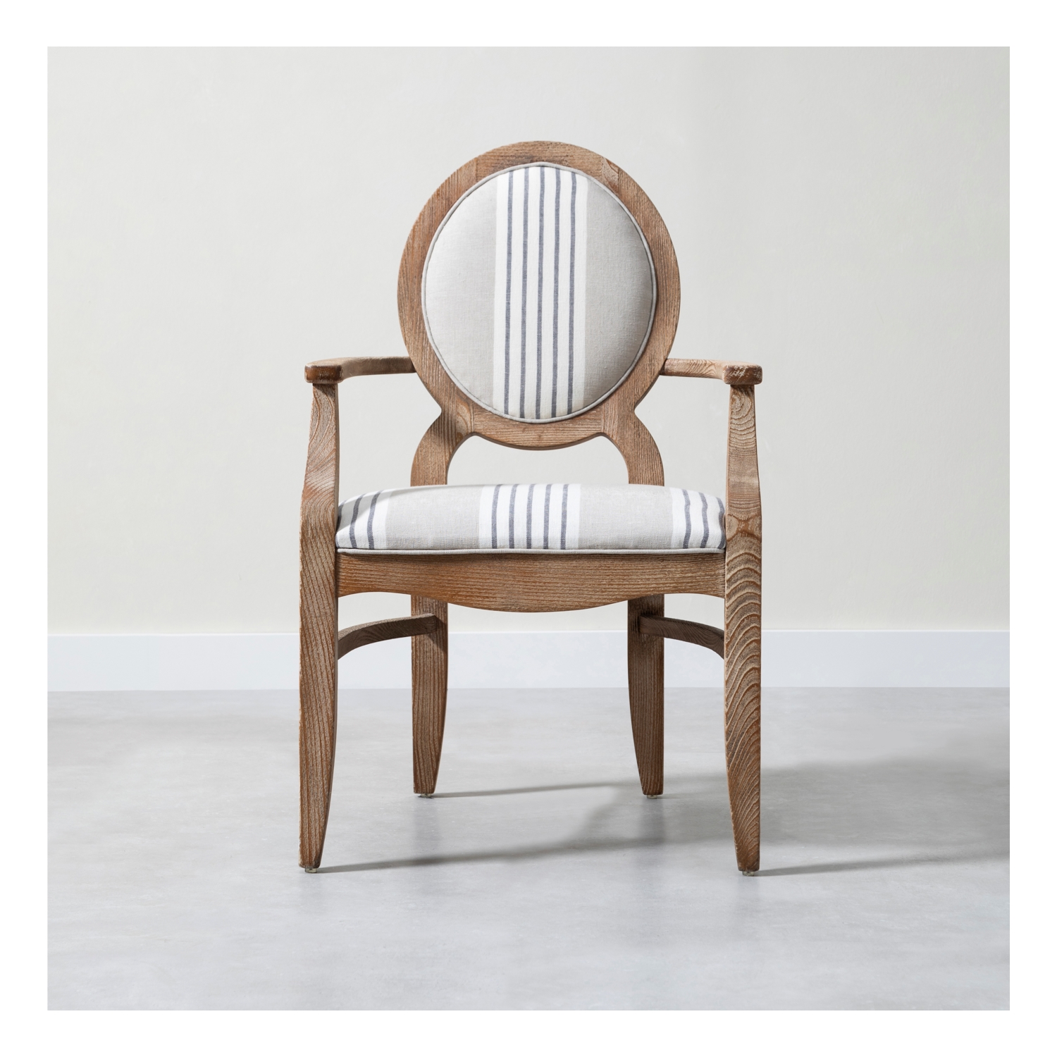 SELRA KOLÇAKLI MASİF AHŞAP SANDALYE BEJ