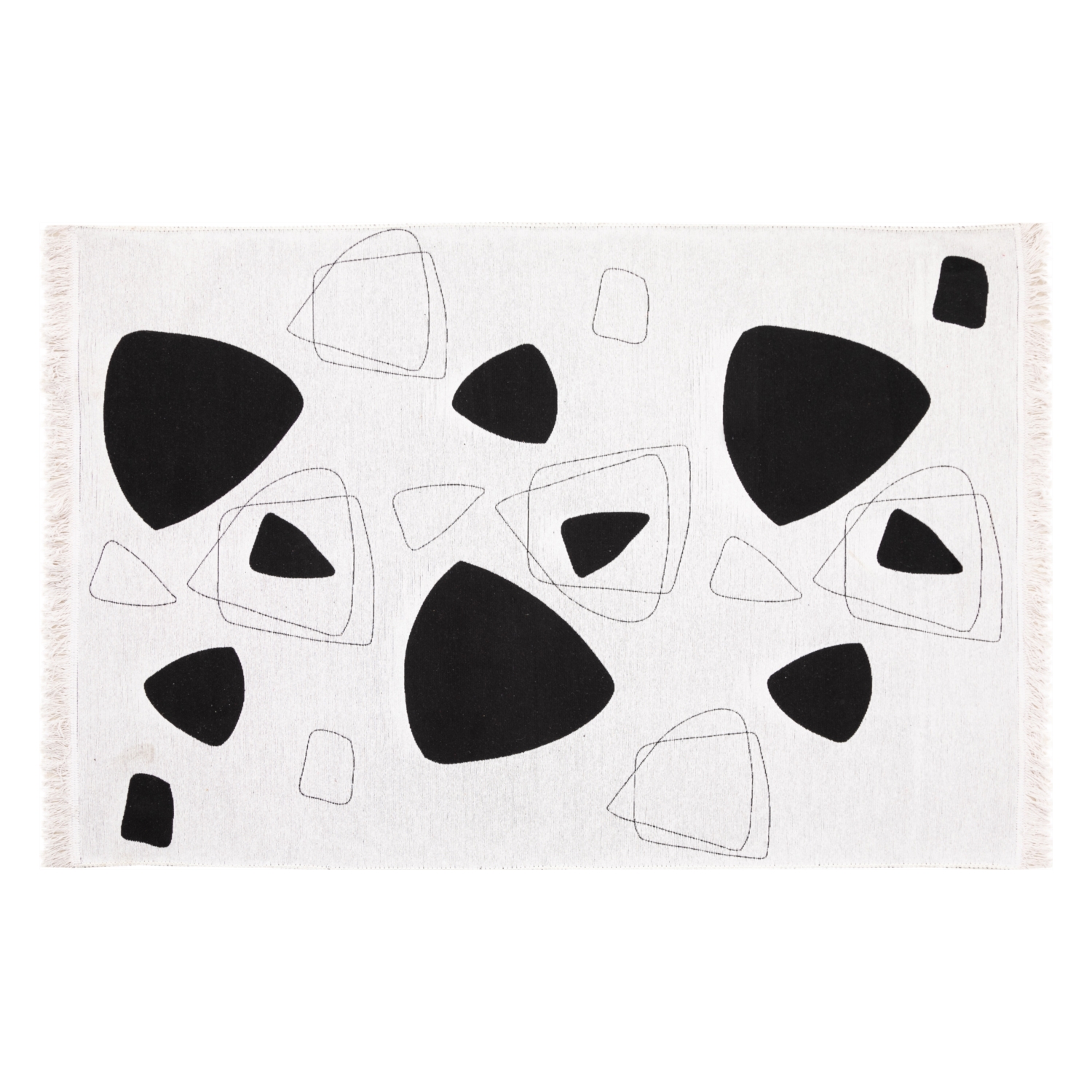 KELSEY ÇİFT TARAFLI HALI SİYAH 120X180