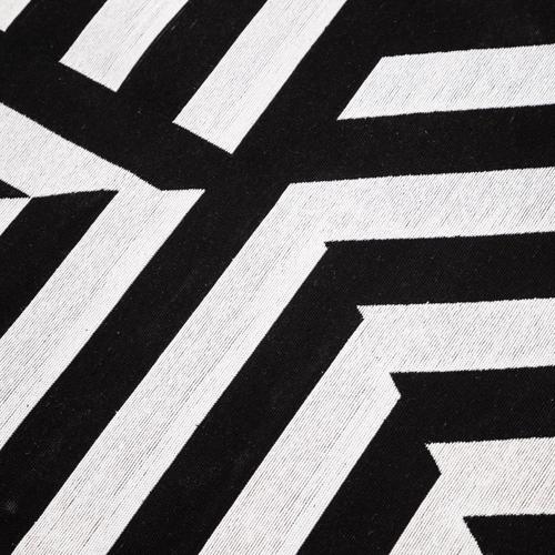  KENNY ÇİFT TARAFLI HALI SİYAH BEYAZ 160X230