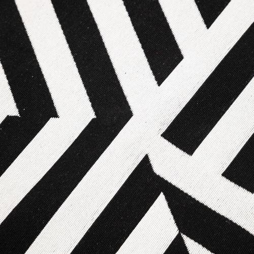  KENNY ÇİFT TARAFLI HALI SİYAH BEYAZ 120X180