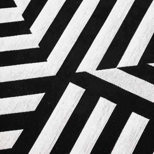  KENNY ÇİFT TARAFLI HALI SİYAH BEYAZ 120X180