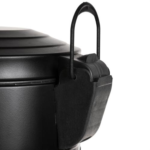  16LT PEDALLI VINTAGE ÇÖP KOVASI SİYAH