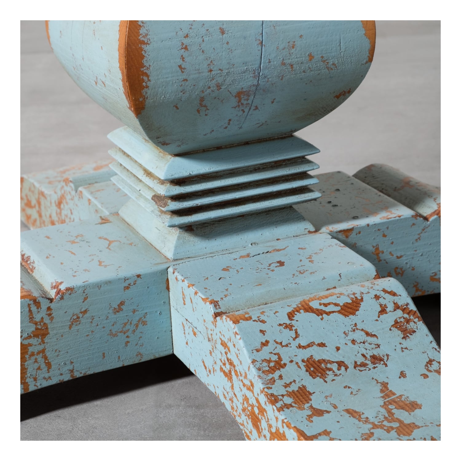 ABEL MASİF AHŞAP ESKİTME YEMEK MASASI