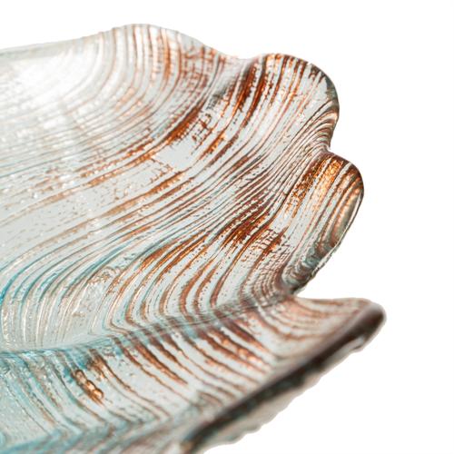  OYSTER DEKORATİF TABAK MAVİ 27 CM