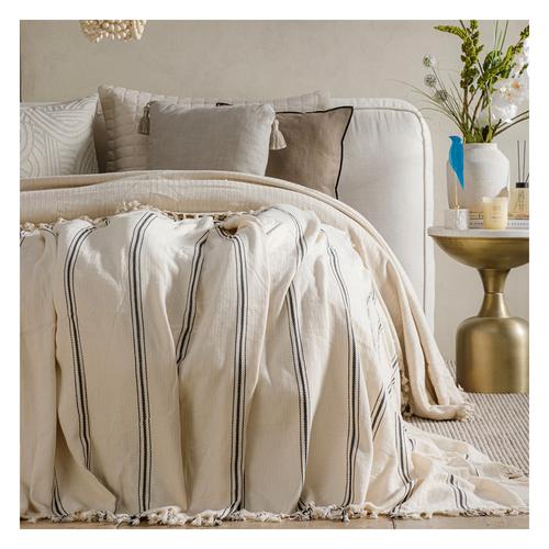  MIRA YATAK ÖRTÜSÜ NATUREL SİYAH 200X240