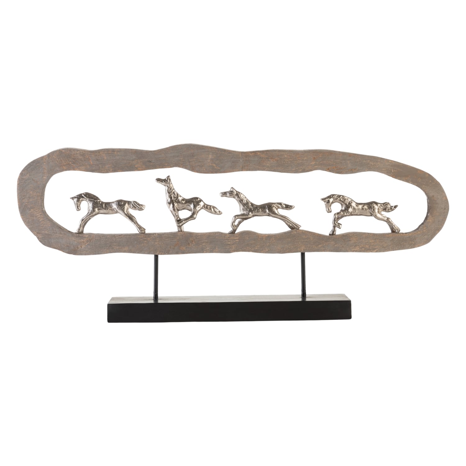 HORSES AHŞAP BİBLO 78X8X30CM