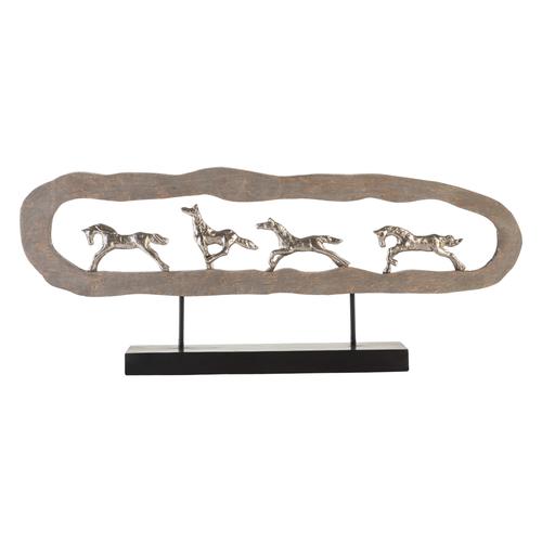  HORSES AHŞAP BİBLO 78X8X30CM