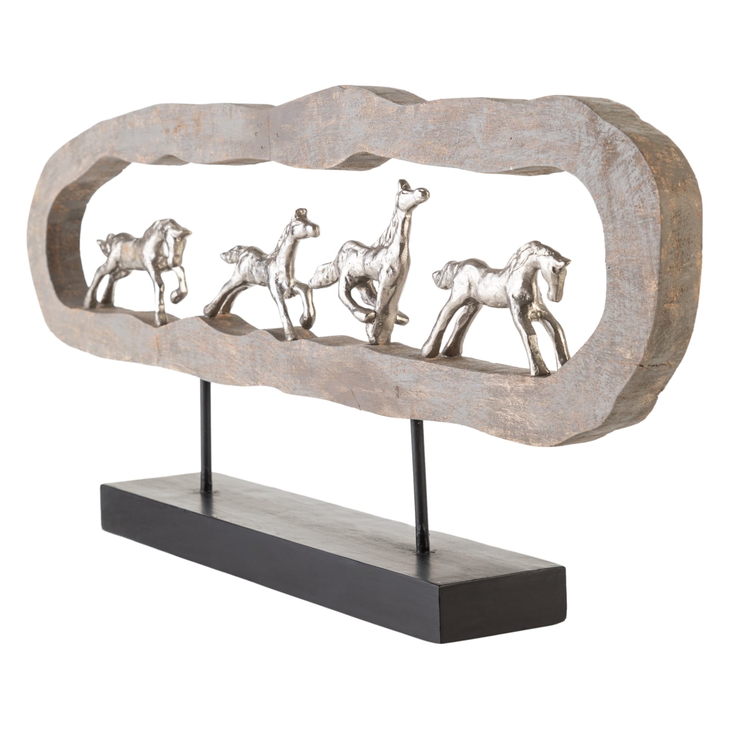 HORSES AHŞAP BİBLO 78X8X30CM