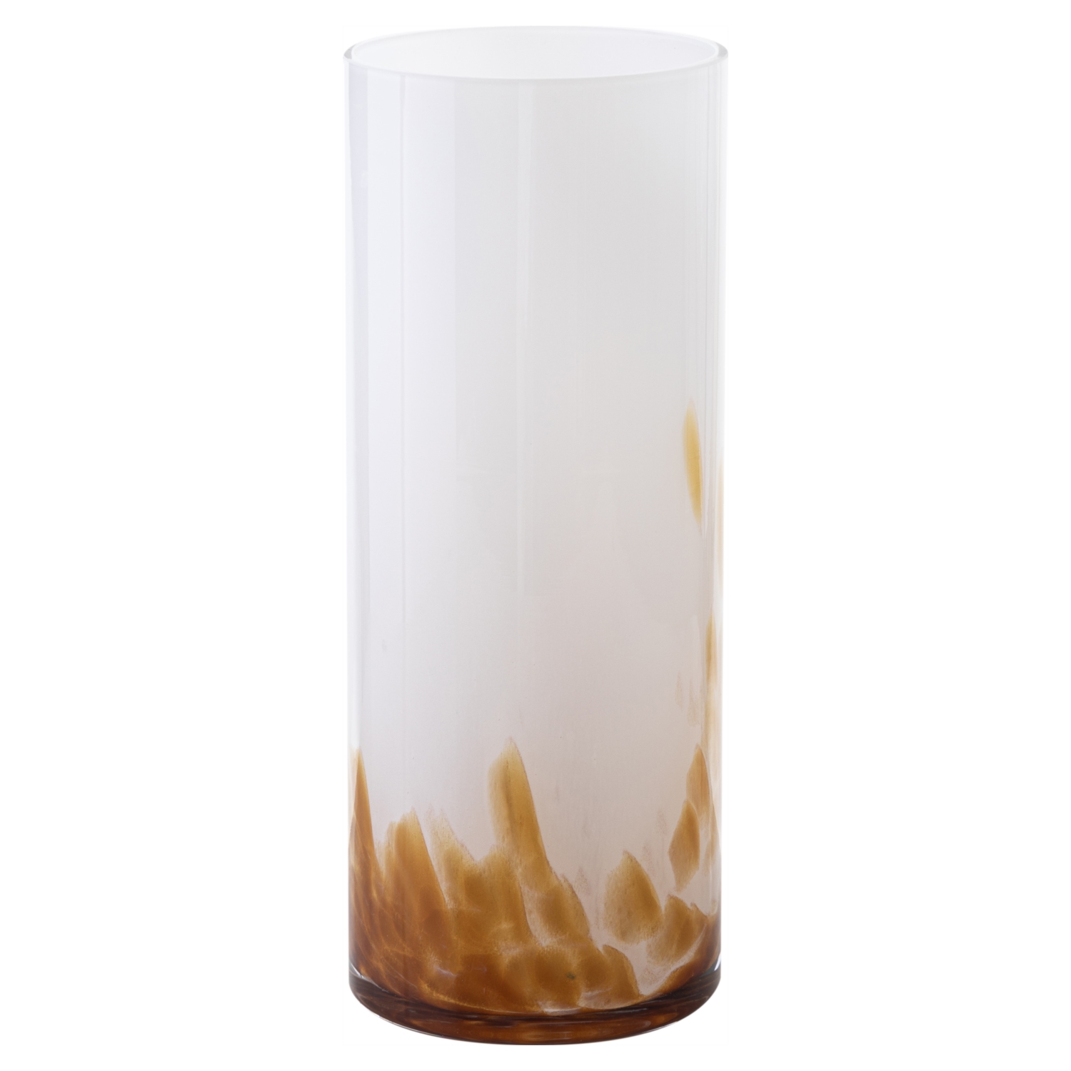 BLOWN VAZO AMBER 12X30 CM