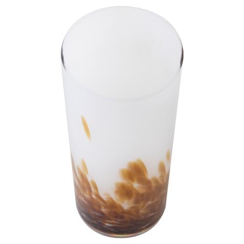  BLOWN VAZO AMBER 12X30 CM