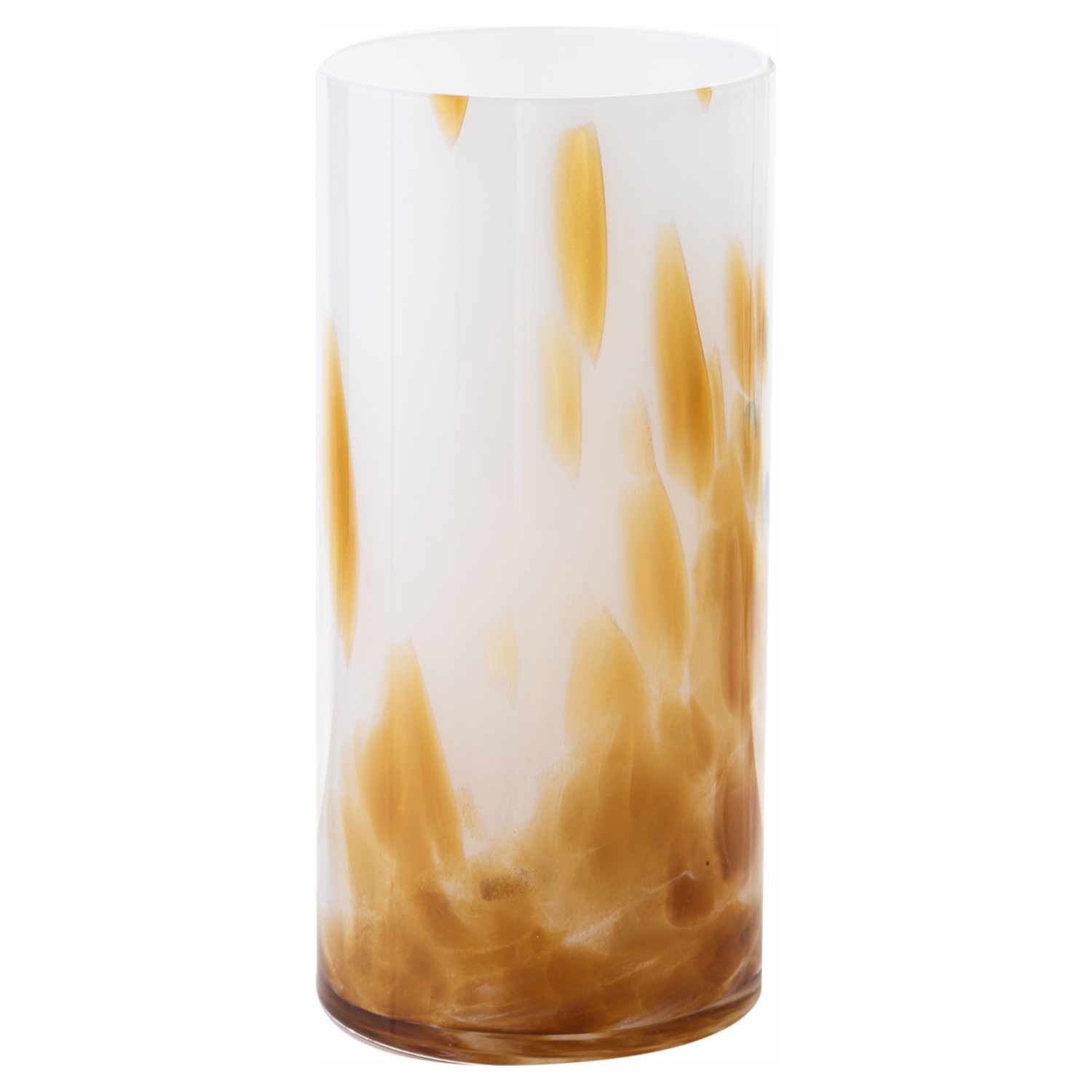 BLOWN VAZO AMBER 12X25 CM