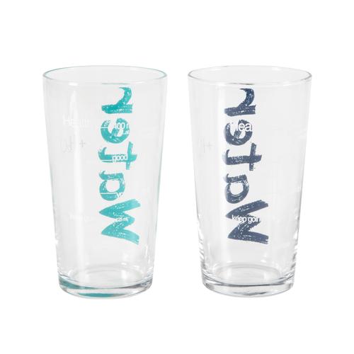 WATER BARDAK 570 ML 2'Lİ SET -MAVİ&TURKUAZ