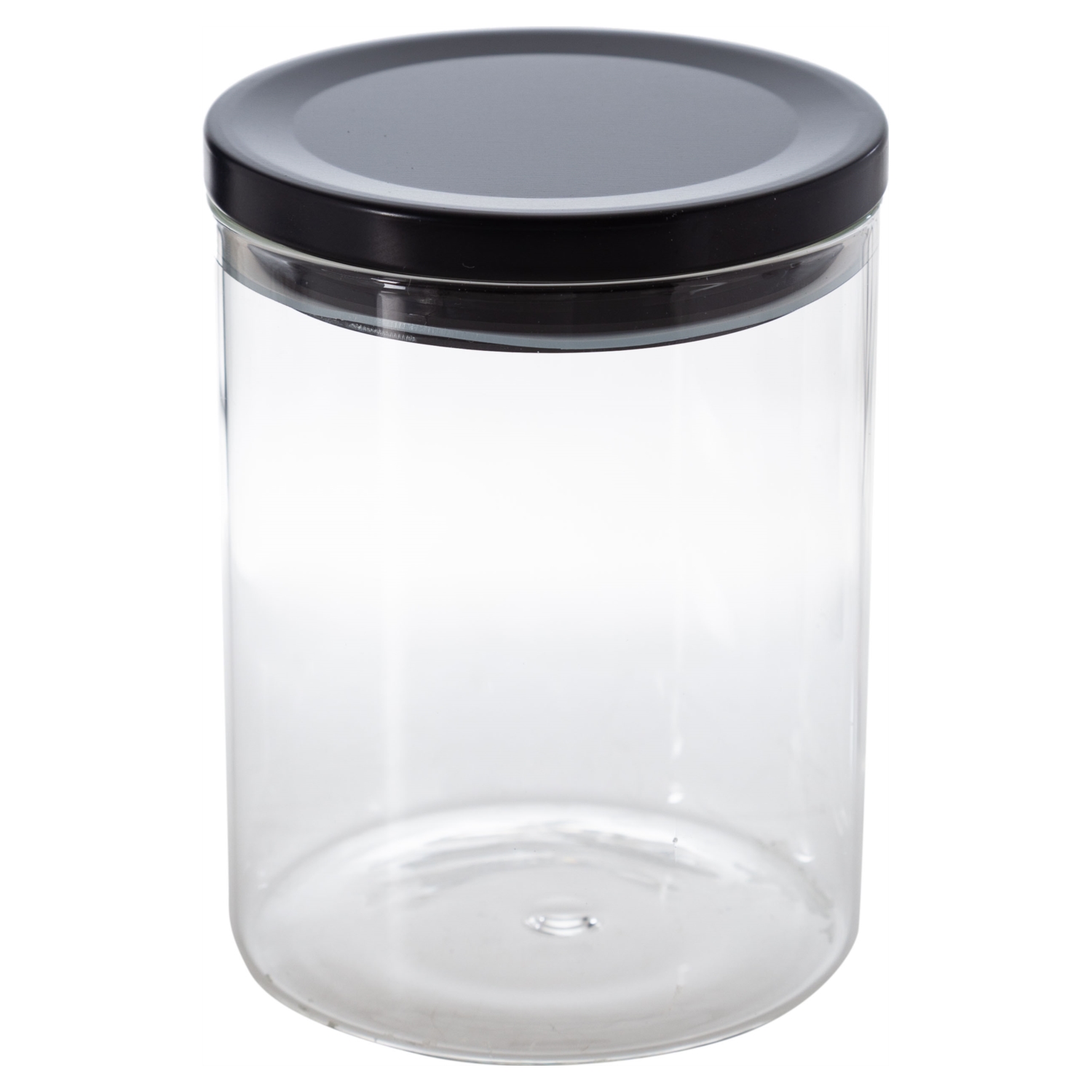 MODERN BOROSILIKAT CAM KAVANOZ  680 CC SİYAH