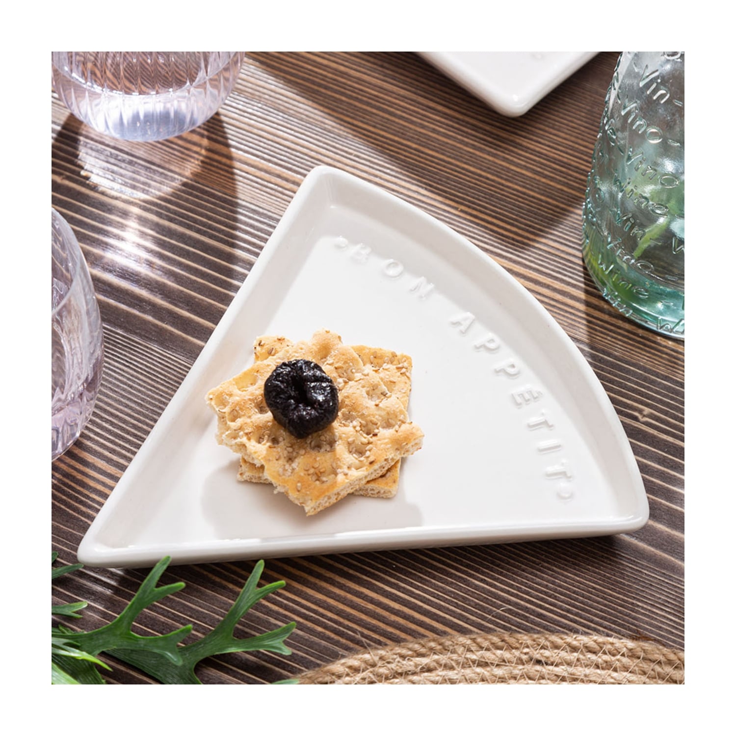 BON APPÉTIT DİLİM PİZZA TABAĞI 21X22 CM