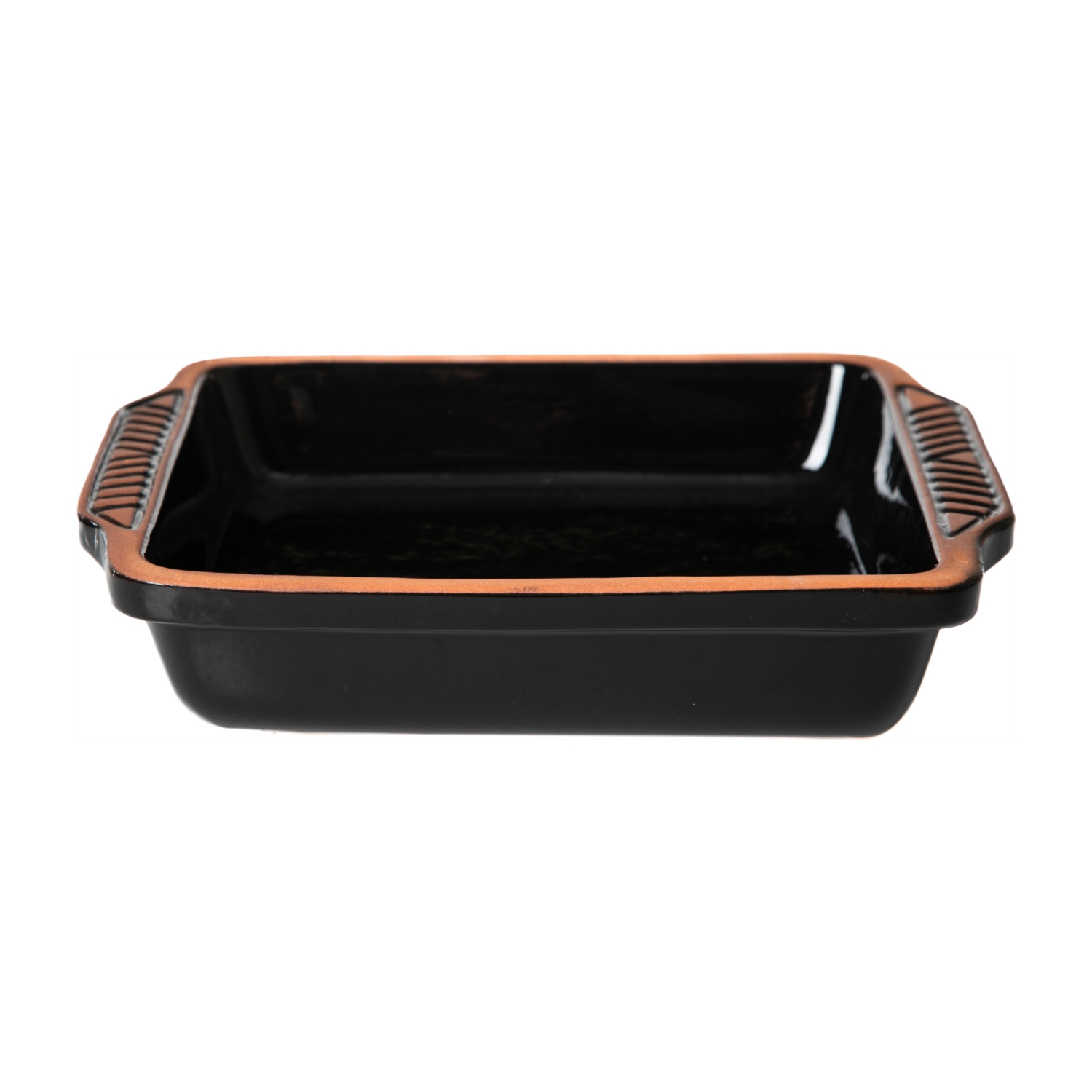 NATURAL DİKDÖRTGEN FIRIN KABI 1.8ML SİYAH