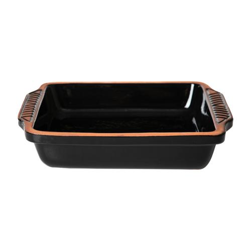  NATURAL DİKDÖRTGEN FIRIN KABI 1.8ML SİYAH