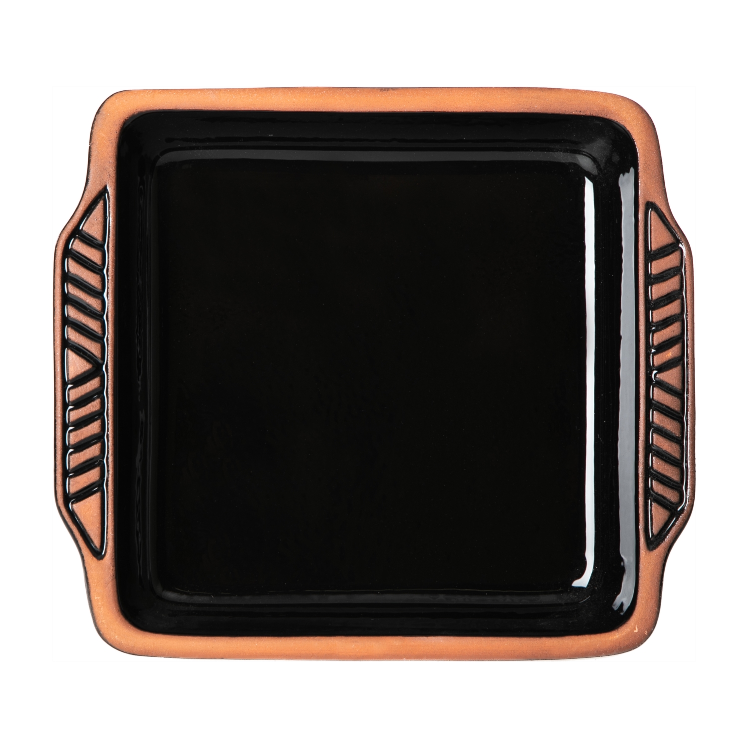 NATURAL DİKDÖRTGEN FIRIN KABI 1.8ML SİYAH