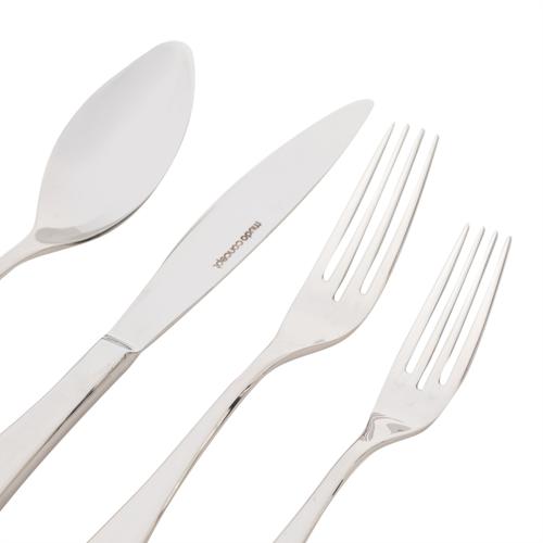  FRANSIZ 24 PARÇA ÇATAL KAŞIK BIÇAK SETİ- DÜZ PARLAK