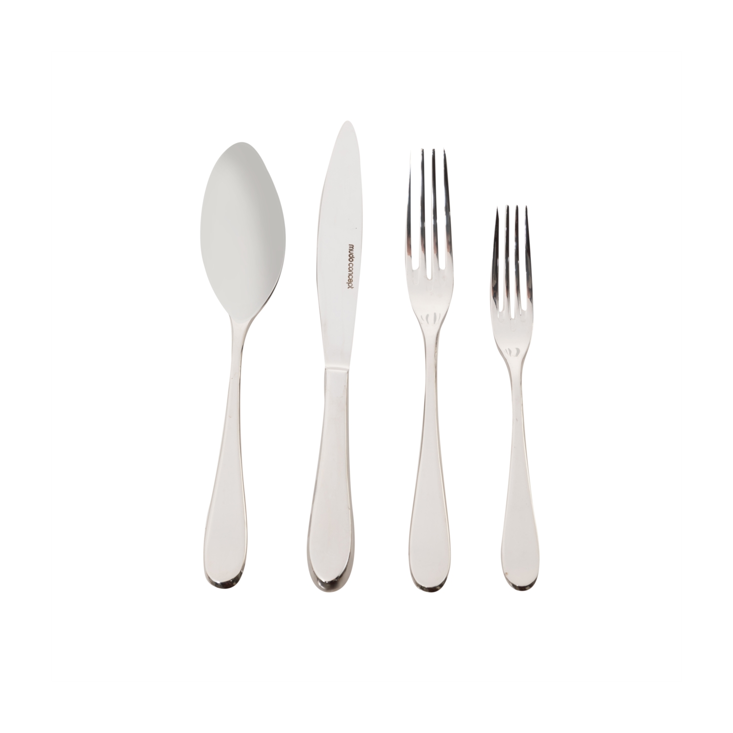 FRANSIZ 24 PARÇA ÇATAL KAŞIK BIÇAK SETİ- DÜZ PARLAK