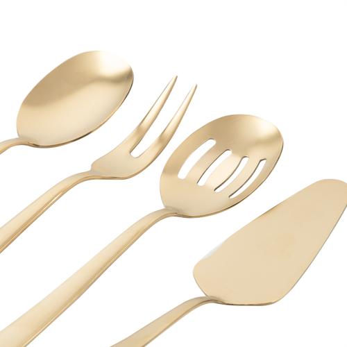  4'LÜ SERVİS SETİ MAT GOLD