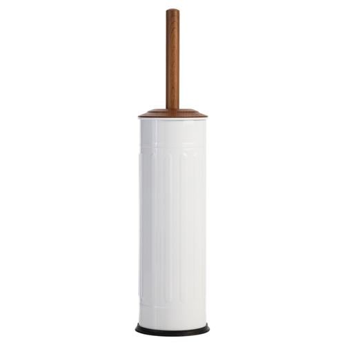  AHŞAP KAPAKLI VINTAGE WC FIRÇASI BEYAZ